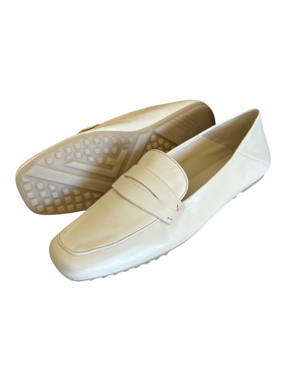 Franco Sarto Leather ZURY Penny Loafer Cream Women's Size 11M New Without Tags